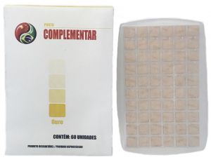 Kit 50 Cartelas Ponto Ouro Com Micropore Para Auriculoterapia