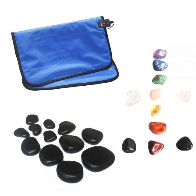 Kit Para Massagem Com Pedras Quentes Vulcânicas