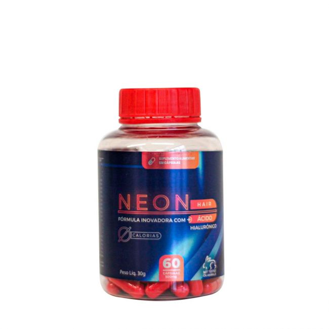 Suplemento Alimentar Neon Hair Pote C/ 60 Capsulas 
